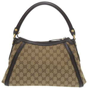 Gucci Hobo bag GG canvas leather Beige Brown handbag
